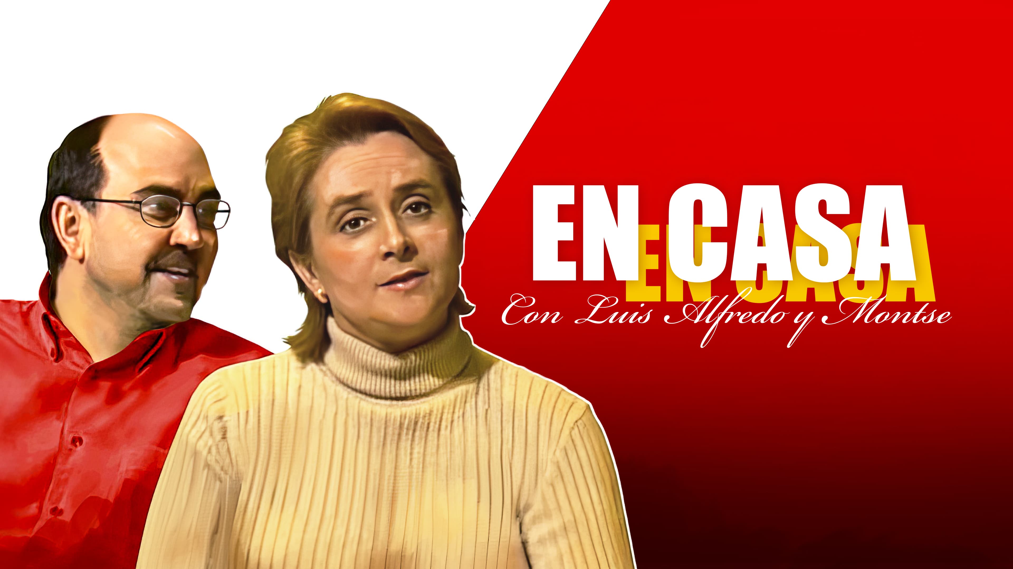 En casa, con Luis Alfredo y Montse